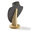 Microfiber Necklace Display Stands NDIS-P004-01B-01-3