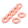 Opaque Spray Painted Acrylic Linking Rings X-OACR-S036-001A-I13-2