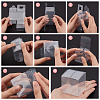 40Pcs Square PET Clear Party Favor Gift Box DIY-BC0006-41A-4