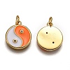 Brass Micro Pave Clear Cubic Zirconia Pendants KK-C100-16G-04-2