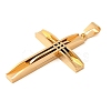 Ion Plating(IP) 304 Stainless Steel Cross Big Pendants STAS-I043-04G-2