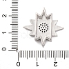Brass Micro Pave Cubic Zirconia Slide Charms KK-A232-01B-3