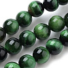 Natural Tiger Eye Beads Strands G-S259-03C-8mm-1