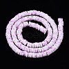 Handmade Polymer Clay Beads Strands CLAY-R089-6mm-170-3