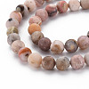 Natural Pink Opal Beads Strands G-R446-8mm-38-3