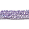 Opaque Baking Paint Glass Beads Strands DGLA-F002-03E-1