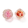 UV Plating Rainbow Iridescent Acrylic Beads X-OACR-P010-20-2