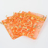 Heart Printed Organza Bags OP-R022-10x12-06-2