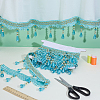 6 Yards Curtain Plastic Beaded Fringe Trim OCOR-PH0007-64A-4