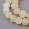 Natural Yellow Jade Beads Strands X-G-Q462-8mm-36-1