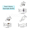 60Pcs 3 Style 304 Stainless Steel Tube Bails STAS-DC0008-23-6