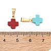 Dyed Synthetic Coral Pendants PALLOY-JF05365-4