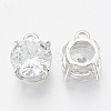 Alloy Cubic Zirconia Charms X-ZIRC-Q017-018P-2