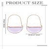 1 Pair Brass Glass Hoop Earrings for Women EJEW-LP0003-53D-2