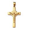 304 Stainless Steel Religion Jesus Cross Pendants STAS-F323-12G-1