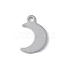 925 Sterling Silver Moon Charms STER-M099-03P-1