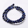 Natural Lapis Lazuli Beads Strands X-G-A163-07-8mm-2