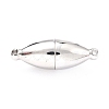 Tarnish Resistant 304 Stainless Steel Magnetic Clasps with Loops STAS-M290-06A-P-1