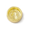 Real 18K Gold Plated Brass Enamel Beads LS-KK-F814-05G-04-2