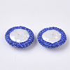 Polymer Clay Rhinestone Beads X-RB-S055-41C-2