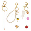DIY Alloy & Iron Lipstick Keychains Making Kits DIY-TA0014-04-3