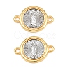 Brass Connector Charms KK-CBA56CE-04GP-1