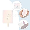 50Pcs Rectangle Foldable Paper Jewelry Display Cards for Rings CDIS-FS0001-31D-3