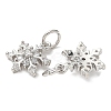 Brass Micro Pave Cubic Zirconia Pendants with Jumping Ring LS-KK-A254-24P-2