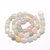 Natural Morganite Beads Strands G-R445-6x8-28-2