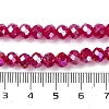 Baking Electroplate Glass Beads Strands DGLA-A039-J8mm-B02-4