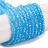 Baking Electroplate Glass Beads Strands X-DGLA-A039-J2MM-B12-1