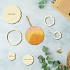 14Pcs 14 Style Wood Hoop Rings Macrame for DIY Craft Making DIY-WH0545-006-5