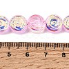Electroplate Baking Paint Transparent Glass Beads Strands GL-CBA2ED2-05D-4