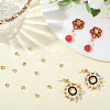 30Pcs Brass Ear Nuts KK-BBC0019-92G-4