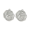 Christmas Brass Micro Pave Clear Cubic Zirconia Pendants KK-A280-03B-P-1