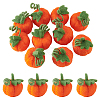 Pumpkin Handmade Wool Felt Ornament DIY-WH0504-793A-01-1