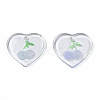 Transparent Resin Pendants RESI-N030-002D-3