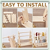 4-Tier Wood Scrunchie Holders ODIS-WH0348-220-3