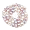 Baking Painted Pearlized Glass Pearl Round Bead Strands PEAR-H019-02C-11-4