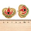 304 Stainless Steel Enamel Pendants SA-CBAF5D5-11G-3