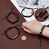 4Pcs 4 Styles Stainless Steel Urn Ashes Link Bracelets BJEW-UN0002-04-4