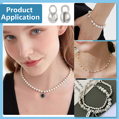 925 Sterling Silver Bead Tips with Suede Fabric Square Silver Polishing Cloth FIND-BC0013-10C-1