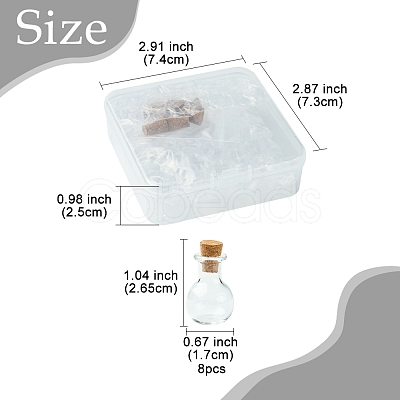8Pcs Glass Bottles BOTT-FS0001-02-1