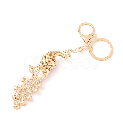 Alloy Rhinestone Keychain PW-WG42533-03-1