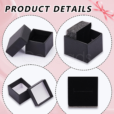 Kraft Cotton Filled Cardboard Paper Jewelry Gift Boxes CBOX-WH0003-01A-1