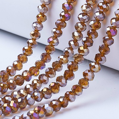 Electroplate Glass Beads Strands LS-EGLA-A034-T4mm-B08-1