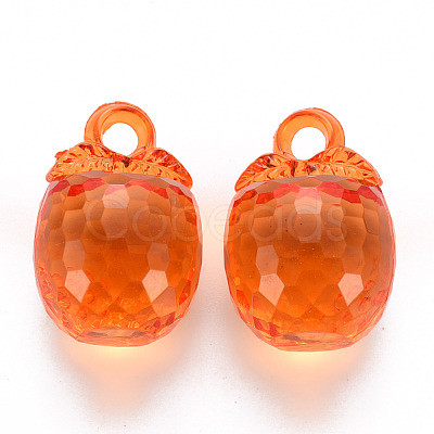 Autumn Theme Transparent Acrylic Pendants TACR-T024-04B-921-1