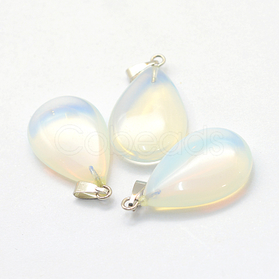 Teardrop Opalite Pendants G-Q368-21-1