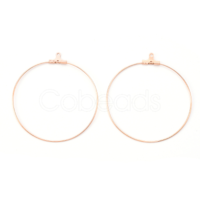PVD Vacuum Plating 304 Stainless Steel Hoop Earrings STAS-T031-20-25mm-G-1-1