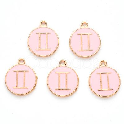 Alloy Enamel Pendants X-ENAM-S124-01A-09I-1